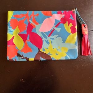 Juicy Couture colourful tropical clutch